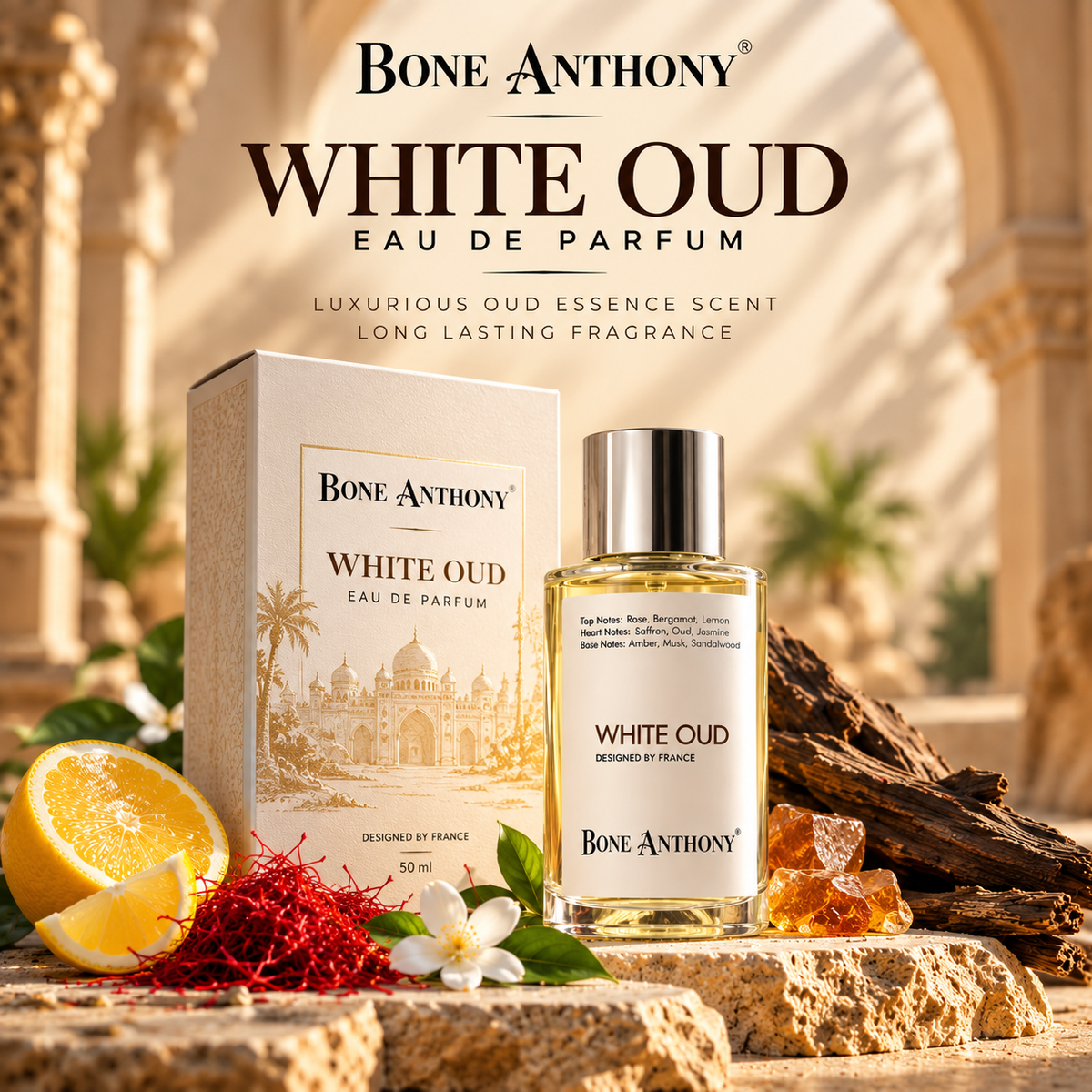Bone Anthony White Oud Luxury Perfume | Luxurious Oud Essence Scent